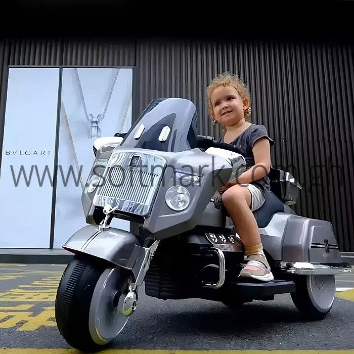 Softmark Rolls Royce Electric Motor Bike For Kids Grey