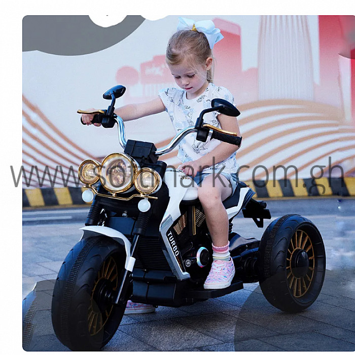 Softmark - Electric Motor Bike For Kids -Black